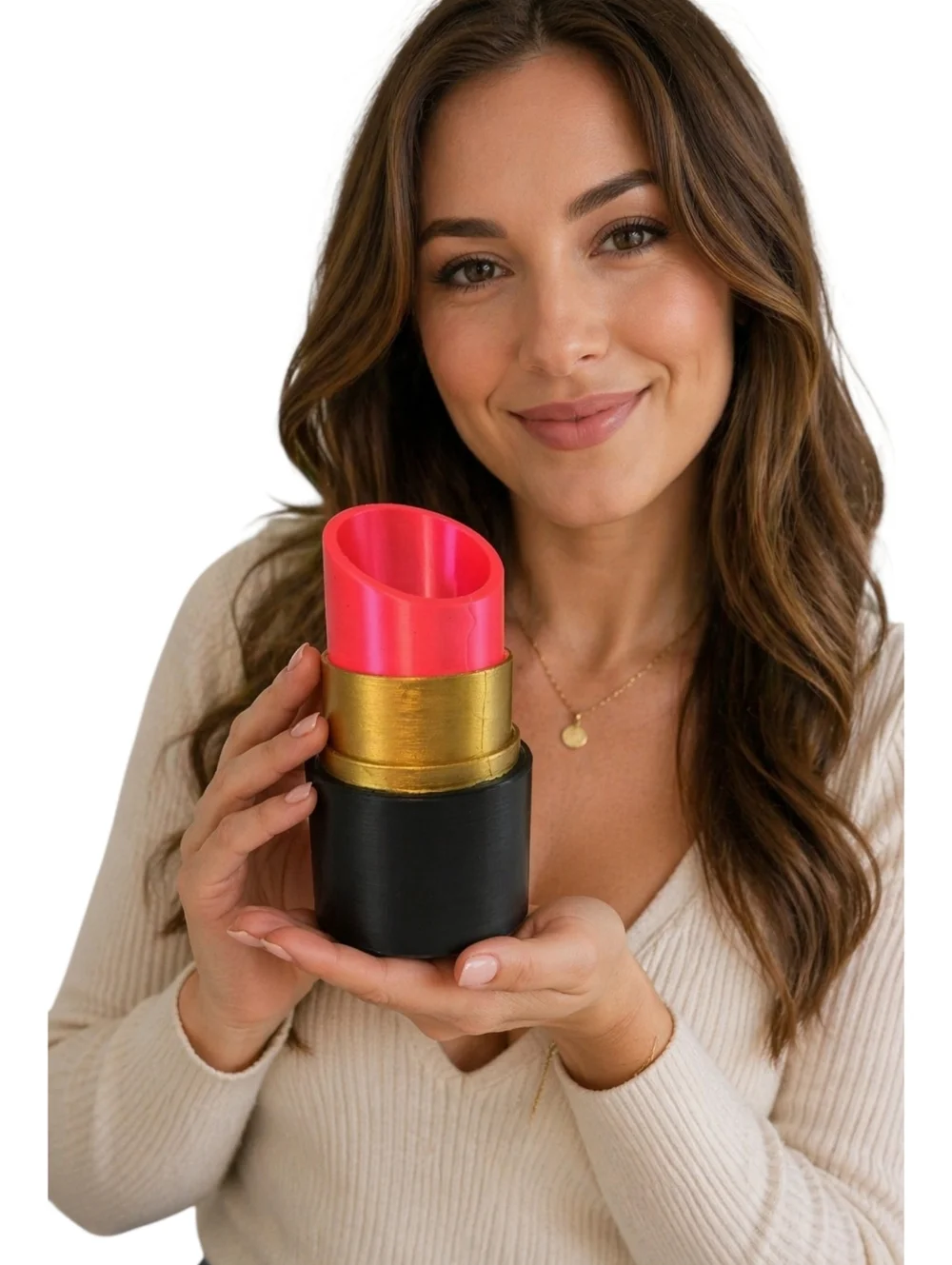 Lipstick Makeup Brush Holder Vanity Organizer Pen Cup Desk Decor Handmade